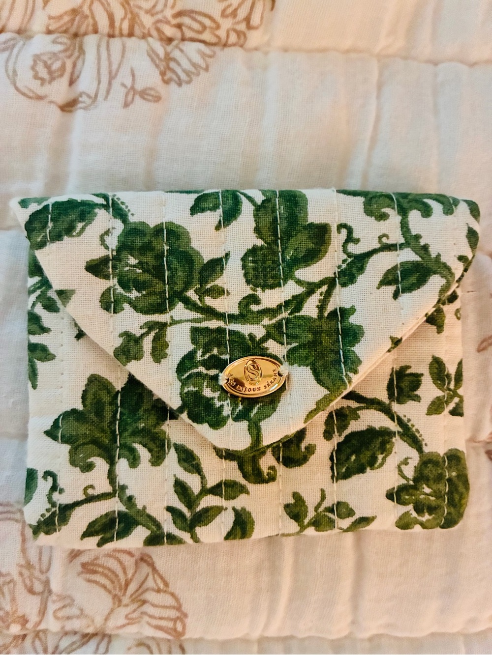 Sézane Floral Quilted Jewelry Pouches - Picture 2 of 4